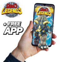 Dino Legends Sammelfiguren Set mit mächtigen Waffen und Rucksäcken