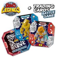 Dino Legends Sammelfiguren Set mit mächtigen Waffen und Rucksäcken