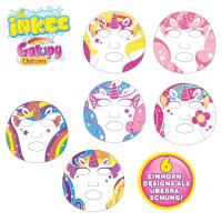 Inkee Galupy Unicorn Face Mask for Girls 8+ with Gummy...