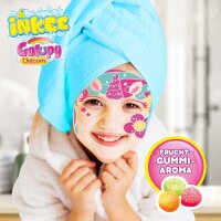 Inkee Galupy Unicorn Gesichtsmaske für Mädchen ab 8 Jahren mit Fruchtgummi-Duft
