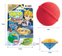 INKEE Überraschungs-Badekugel Blade mit Schokoladenduft und Farbenspiel
