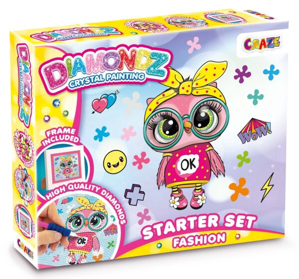 Diamondz Painting Starter Set Fashion mit über 1500 Kunststeinen