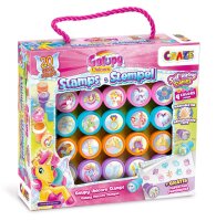 Galupy Unicorn Stempelset 20 selbstfärbende Stempel in 6 Farben für kreative Projekte