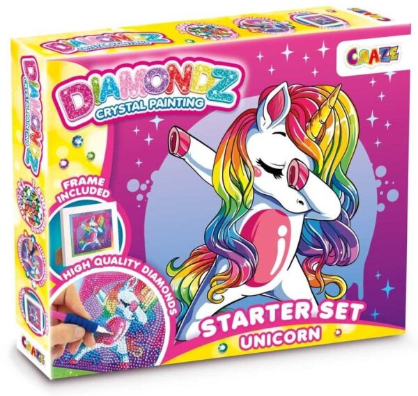 Diamondz Starter Set Unicorn für funkelnde Kunstwerke im Handumdrehen