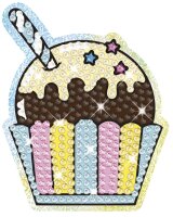 Diamondz Starter Set Sticker mit 4 Schablonen für kreative Glitzerprojekte
