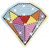 Diamondz Starter Set Sticker mit 4 Schablonen für kreative Glitzerprojekte