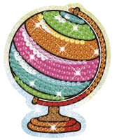 Diamondz Starter Set Sticker mit 4 Schablonen für kreative Glitzerprojekte