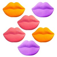 Bodyness Bade-Kisses 6er Set Lippenförmige Badebomben mit Fruchtaromen
