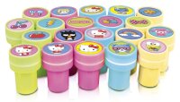 Hello Kitty Stempelset 20 selbstfärbende Stempel in 6 Farben mit Block