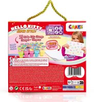 Hello Kitty Stempelset 20 selbstfärbende Stempel in 6 Farben mit Block