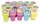 Hello Kitty Stempelset 20 selbstfärbende Stempel in 6 Farben mit Block