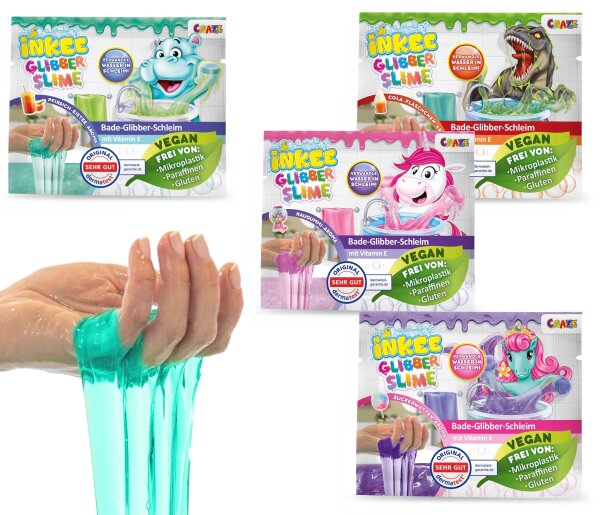 INKEE Bade-Glibber-Schleim Mix für fluffigen Badespaß mit Aromen