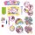 Diamondz Galupy Unicorn Starter Set mit 4 kreativen Sticker-Vorlagen