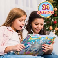 Galupy Mermaid Advent Calendar 24 High-Quality 3D Mermaid Kits