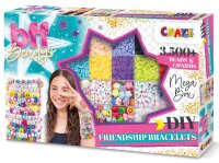 BFF Beadys Mega Box mit 3000 bunten Beadys und Charms für kreative Bastelprojekte