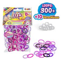 CRAFT LOOPS 300 Set for Creative Friendship Bracelets and...