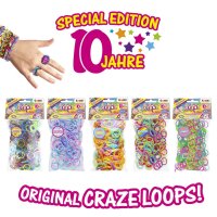 CRAZE LOOPS 600 Bag - Colorful Looms for Creative Jewelry and Friendship Bracelets