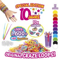 Loops Mega Box 1600 Loops für kreative Schmuckideen und Freundschaftsbändchen
