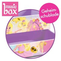 Niedliche Musikdose Fee mit Spieluhr und Feengrafik in Geschenkverpackung