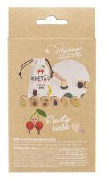 KNETÄ Holzstempel-Set Fruits für Kinder ab 1 Jahr, 6 fruchtige Stempel