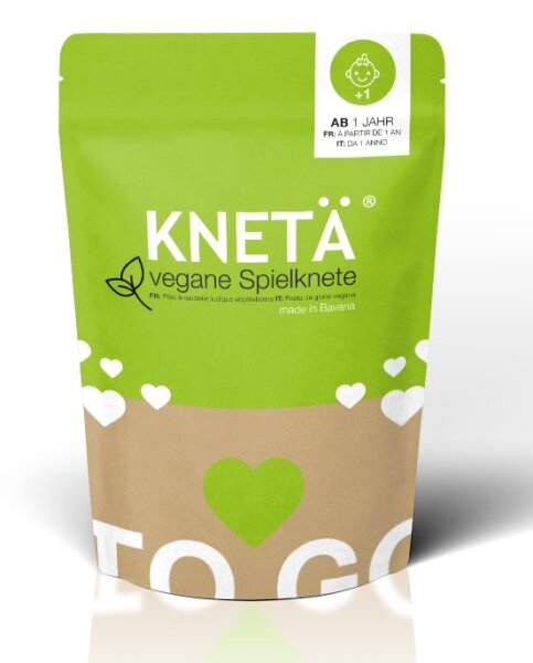 KNETÄ grüne Knetmasse 100g für Kinder ab 1 Jahr vegan und auswaschbar