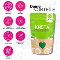 KNETÄ 4er-Set vegane Knetmasse für Kinder ab 1 Jahr in 4 Farben