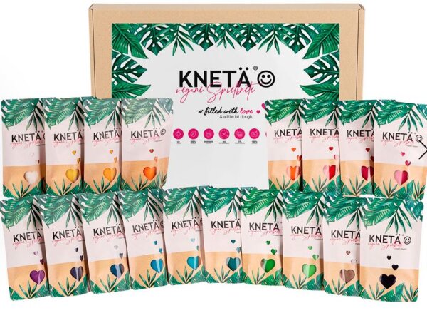 KNETÄ 18er-Bag-Set 50g für Kinder ab 1 Jahr - Vegane Knetmasse
