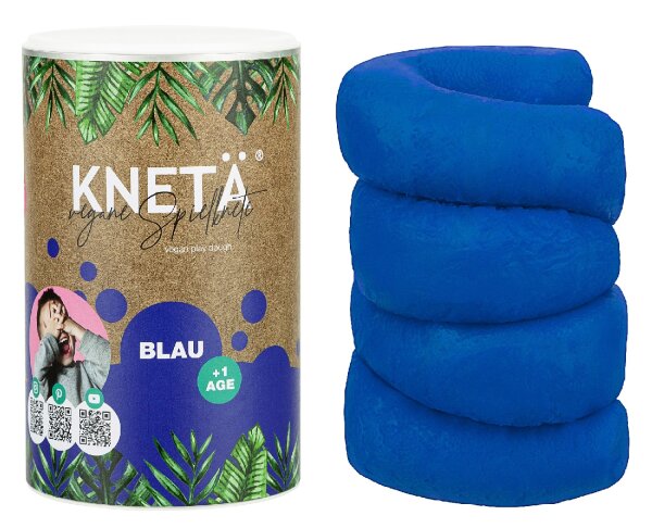 KNETÄ XXL Papierdose 1kg blau - Vegane Knetmasse für Kinder ab 1 Jahr