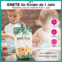 KNETÄ 8er-Bag-Set 50g vegane Knetmasse für Kinder ab 1 Jahr