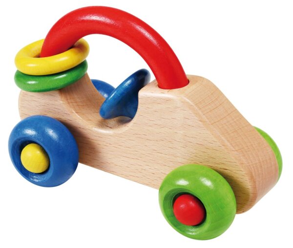 Erstes Auto GOGO aus Buchenholz für Kinder ab 6 Monaten - Motorikspielzeug