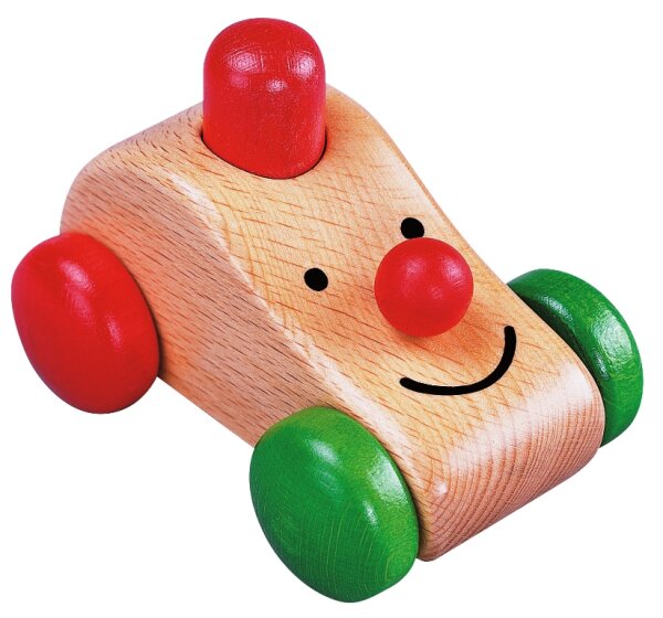 Mini-Auto aus Buchenholz mit Hupe für Kinder ab 6 Monaten - Qualitätsspielzeug