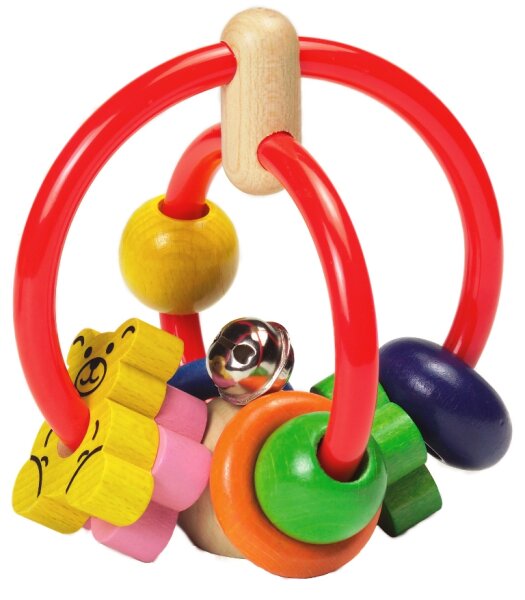 Bunter Greifling Go-Go mit Glöckchen für Babys ab 6 Monaten