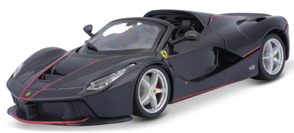 Ferrari R&P Aperta 1/24 Schwarz Detailgetreues Modellauto aus Zinkguss