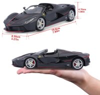 Ferrari R&P Aperta 1/24 Schwarz Detailgetreues Modellauto aus Zinkguss