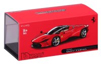 Ferrari Daytona SP3 1/43 rot von Bburago - Detailgetreues Modell in Plexiglas