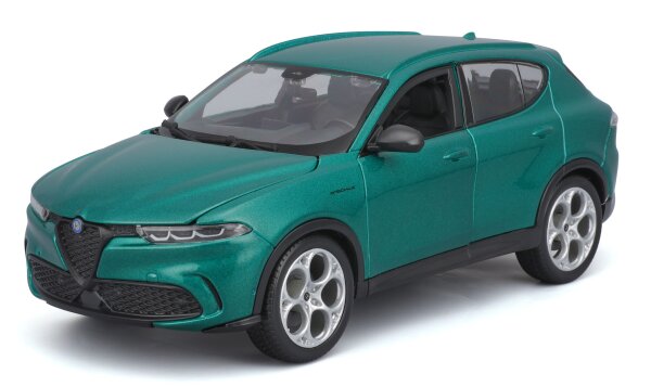 Alfa Romeo Tonale 1/24 grün hochwertiges Modellauto mit funktionierendem Steuer