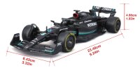 Mercedes-AMG F1 W14 E Perf. 2023 1/24 Modell mit Figur George Russell