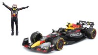 Red Bull F1 RB19 2023 mit Figur 1/24 Pérez -...