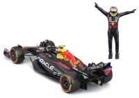 Red Bull F1 RB19 2023 mit Figur 1/24 Pérez - Metallmodell von Bburago
