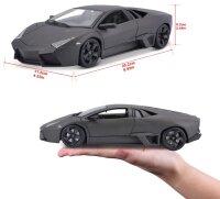 Lamborghini Reventon 1/18 grau Modellauto mit funktionierendem Steuer und Öffnungen