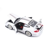 Porsche 911 GT3 RS 4.0 1/18 Weiss Modellauto mit funktionierendem Steuer
