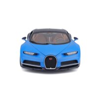 Bugatti Chiron 1/18 Blau Modellauto mit Öffnenden Türen und Steuer