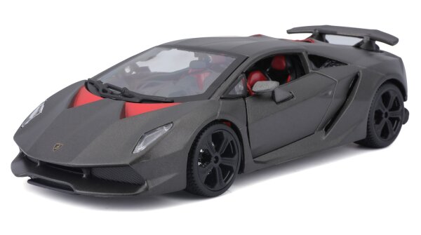 Lamborghini Sesto Elemento 1/24 grau Modellauto mit funktionierendem Steuer
