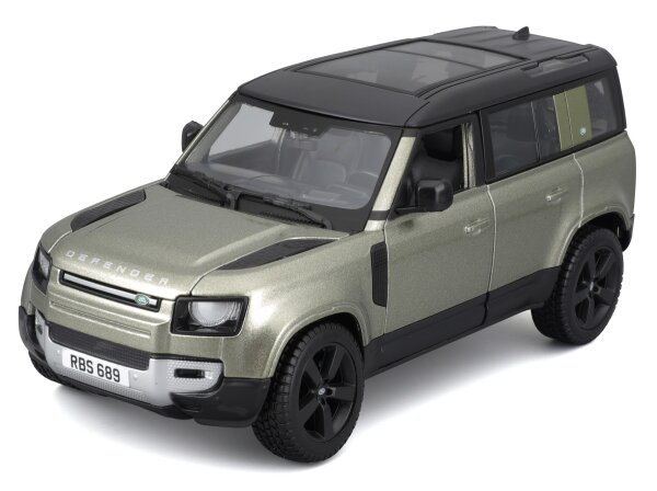 Land Rover Defender 2022 1/24 grün Modellauto mit funktionierendem Steuer