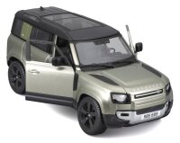 Land Rover Defender 2022 1/24 grün Modellauto mit funktionierendem Steuer