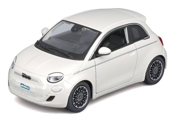 Fiat 500e 1/24 Modellauto Weiss mit Öffnenden Türen und Steuerfunktion