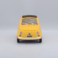 Fiat 500 F 1965 1/24 Gelb Modellauto mit Öffnenden Türen und Steuer