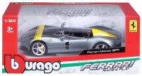 Ferrari R&P Monza SP1 1/24 Silber Modellauto detailgetreu aus Zinkguss