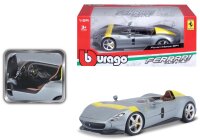 Ferrari R&P Monza SP1 1/24 Silber Modellauto detailgetreu aus Zinkguss