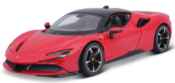 Ferrari R&P SF90 Stradale 1/24 rot detailgetreues Modellauto aus Zinkguss
